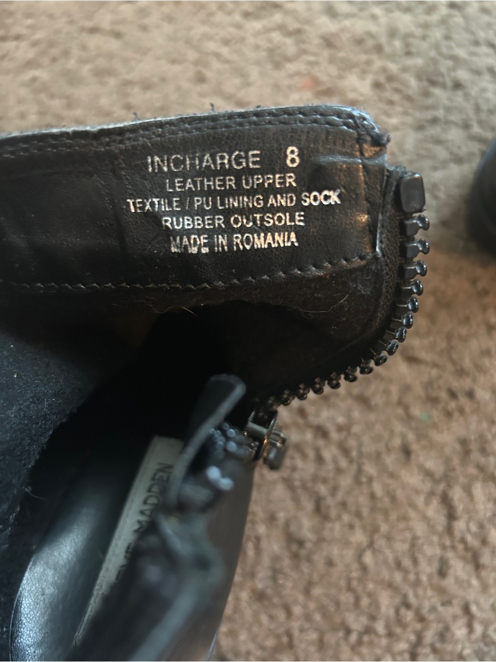 Steve Madden Black Leather Platform Heel Booties - Picture 3 of 5
